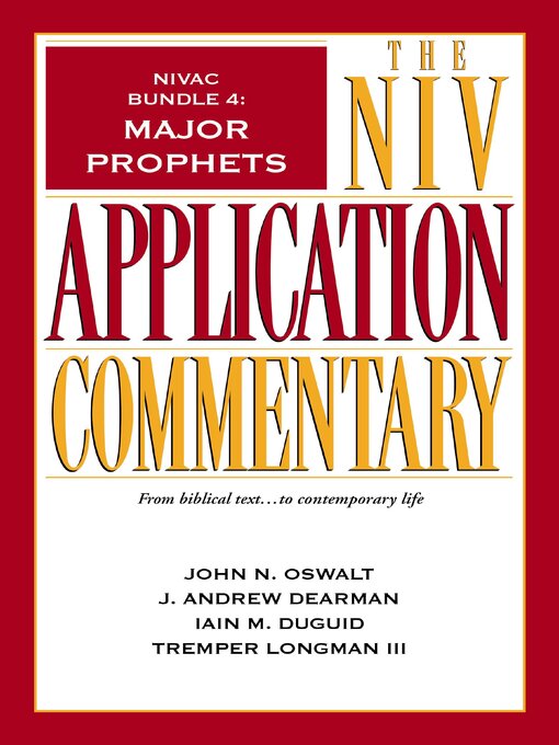 Title details for NIVAC Bundle 4 by John N. Oswalt - Available
